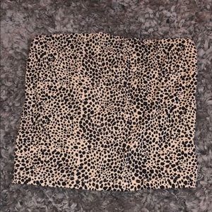 Cheetah print tube top